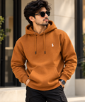 RL Men’s Caramel Brown Classic Pullover Hoodie