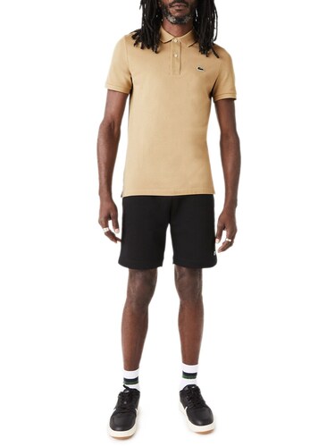 Lacoste Men Beige Original L.12.12 Slim Fit Polos