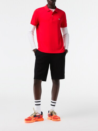 Lacoste Men Red Ultra Soft Cotton Pima Jersey Polo Shirt