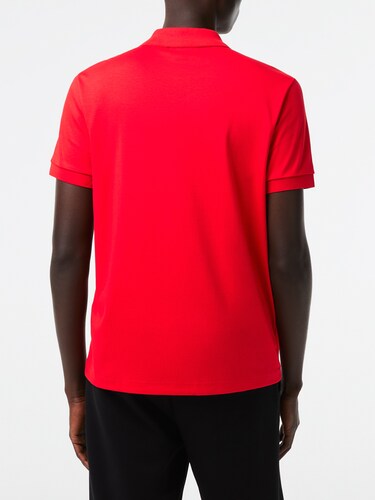 Lacoste Men Red Ultra Soft Cotton Pima Jersey Polo Shirt
