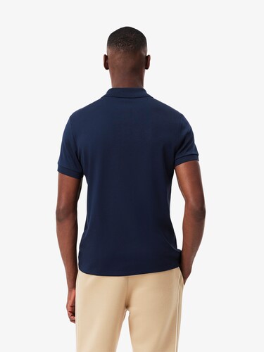 Lacoste Men Navy Regular Fit Cotton Pima Polo Shirt