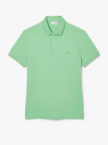 Lacoste Men Green Regular Fit Paris Stretch Pique Polo Shirt