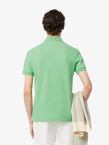 Lacoste Men Green Regular Fit Paris Stretch Pique Polo Shirt
