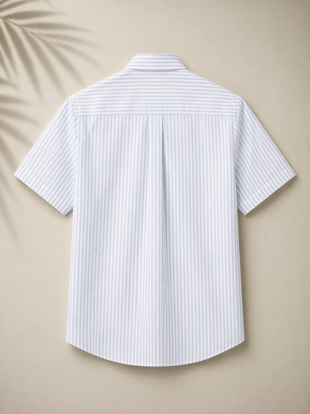 Lacoste Men Blue Regular Fit Short Sleeved Linen Shirt