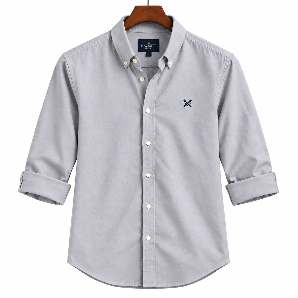 Hackett Full Sleeve Shirt Light Grey