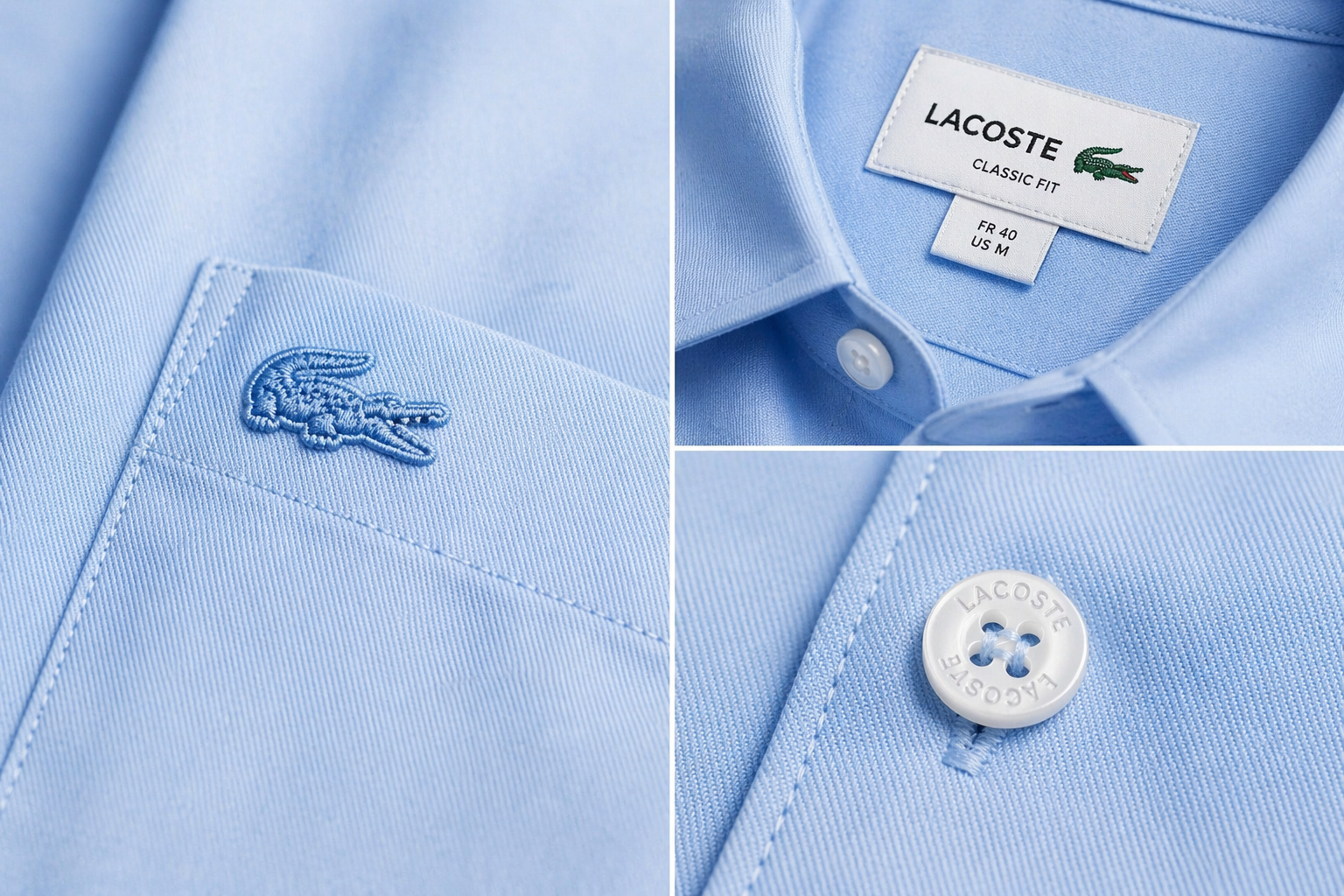 Lacoste Men Regular Fit Solid Cotton Shirt