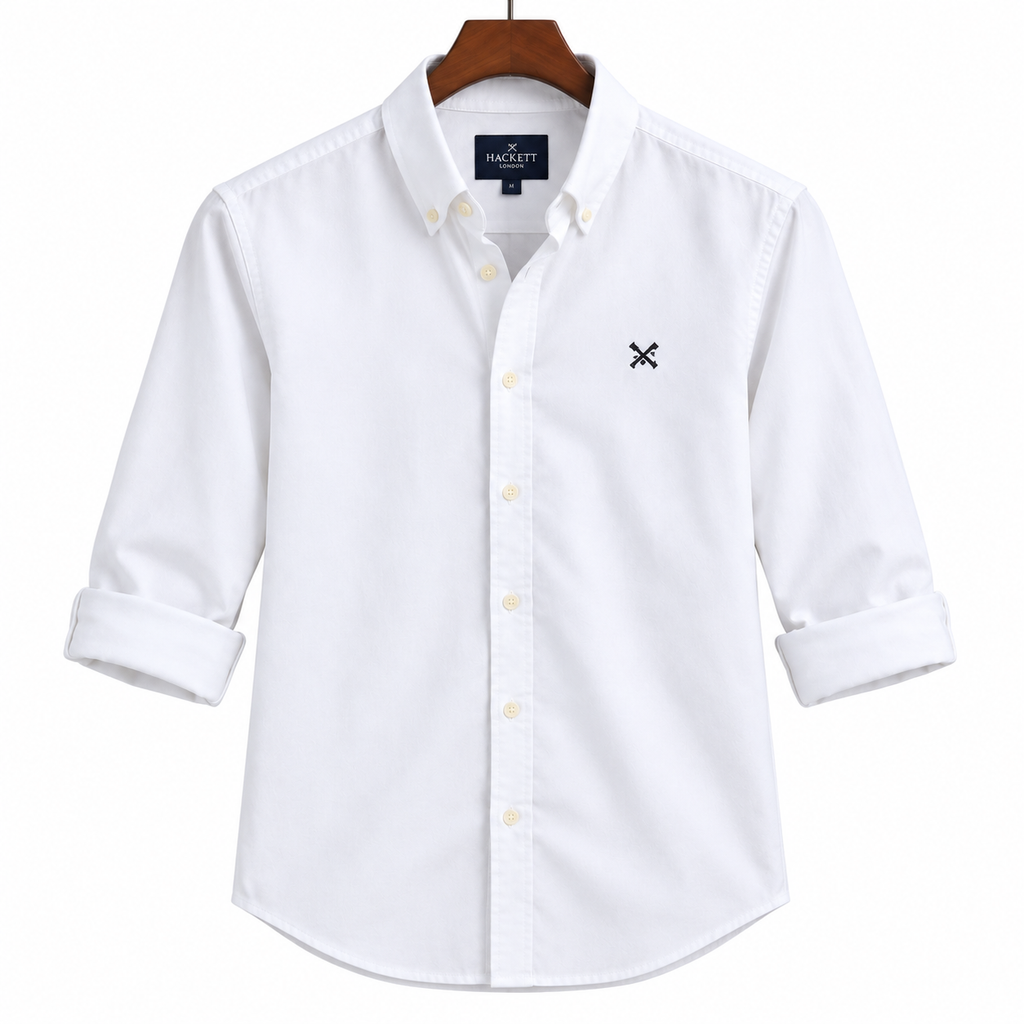 Hackett Full Sleeve Shirt White