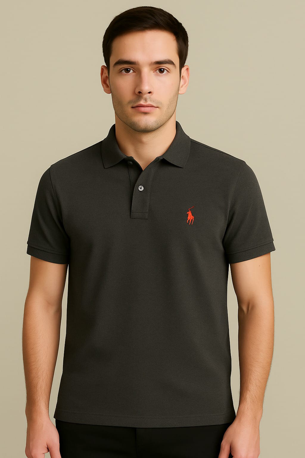 RL Collar T-shirt BLACK