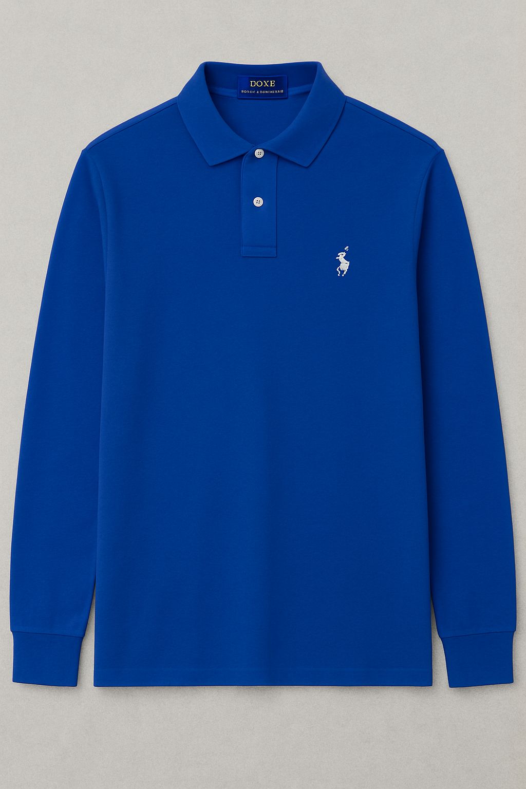 RL Collar Full Sleeve T-shirt BLUE