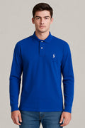 RL Collar Full Sleeve T-shirt BLUE