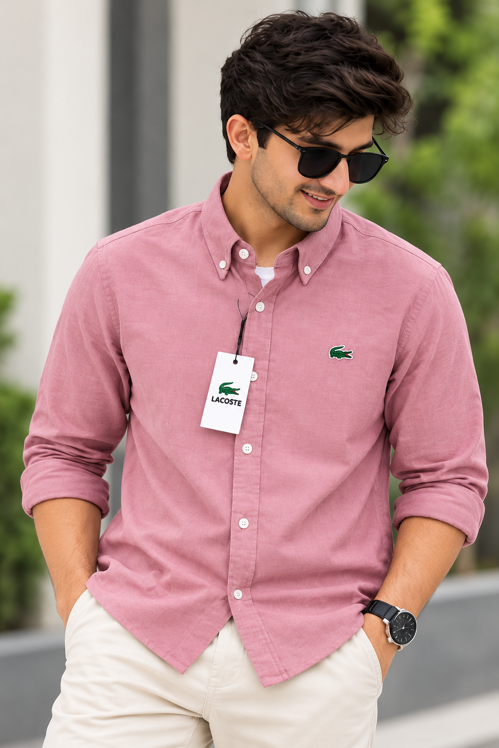 L Premium Classic Dusty Pink Full Sleeve Shirt