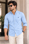Hackett Full Sleeve Shirt Sky Blue