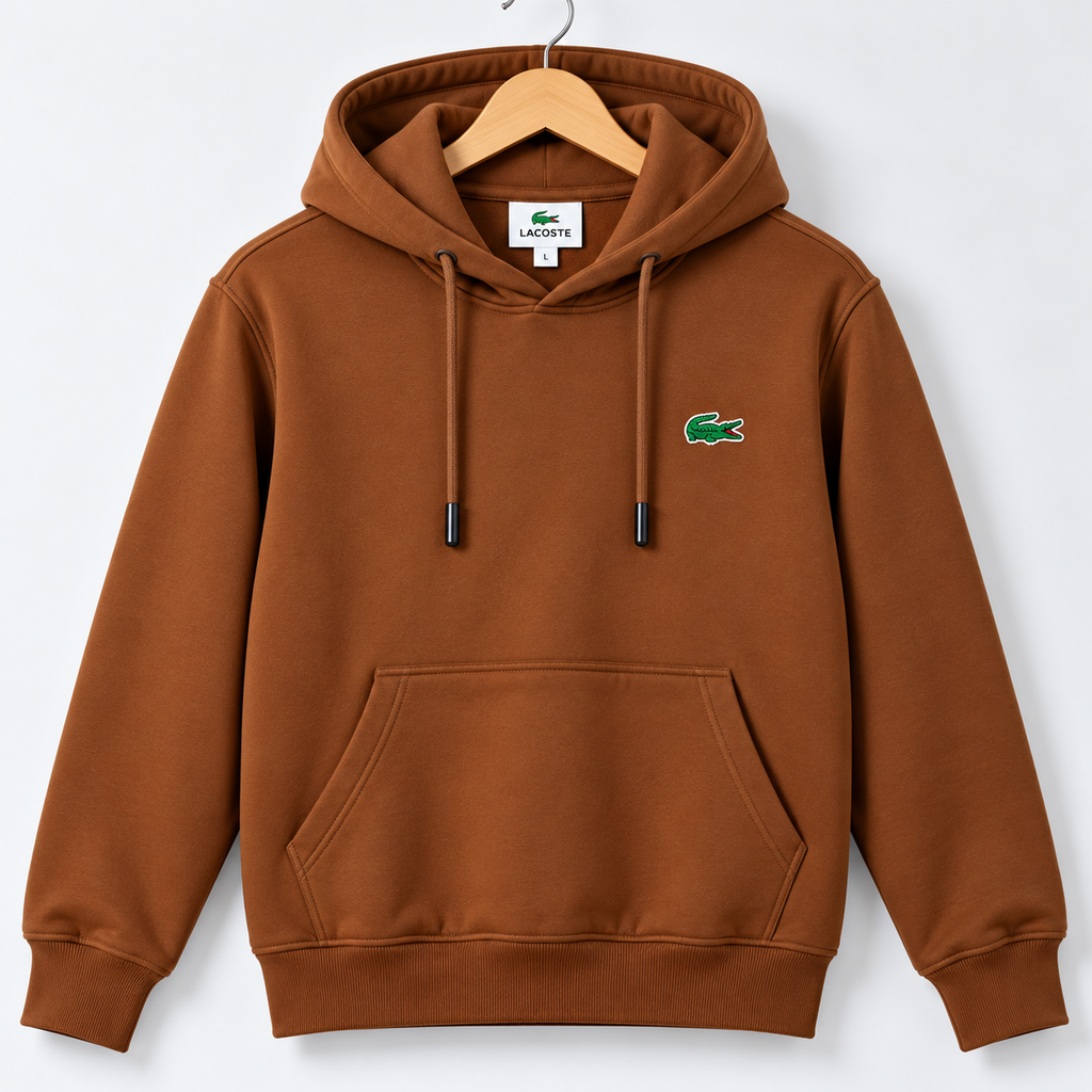 LC Caramel Brown Classic Pullover Hoodie for Men