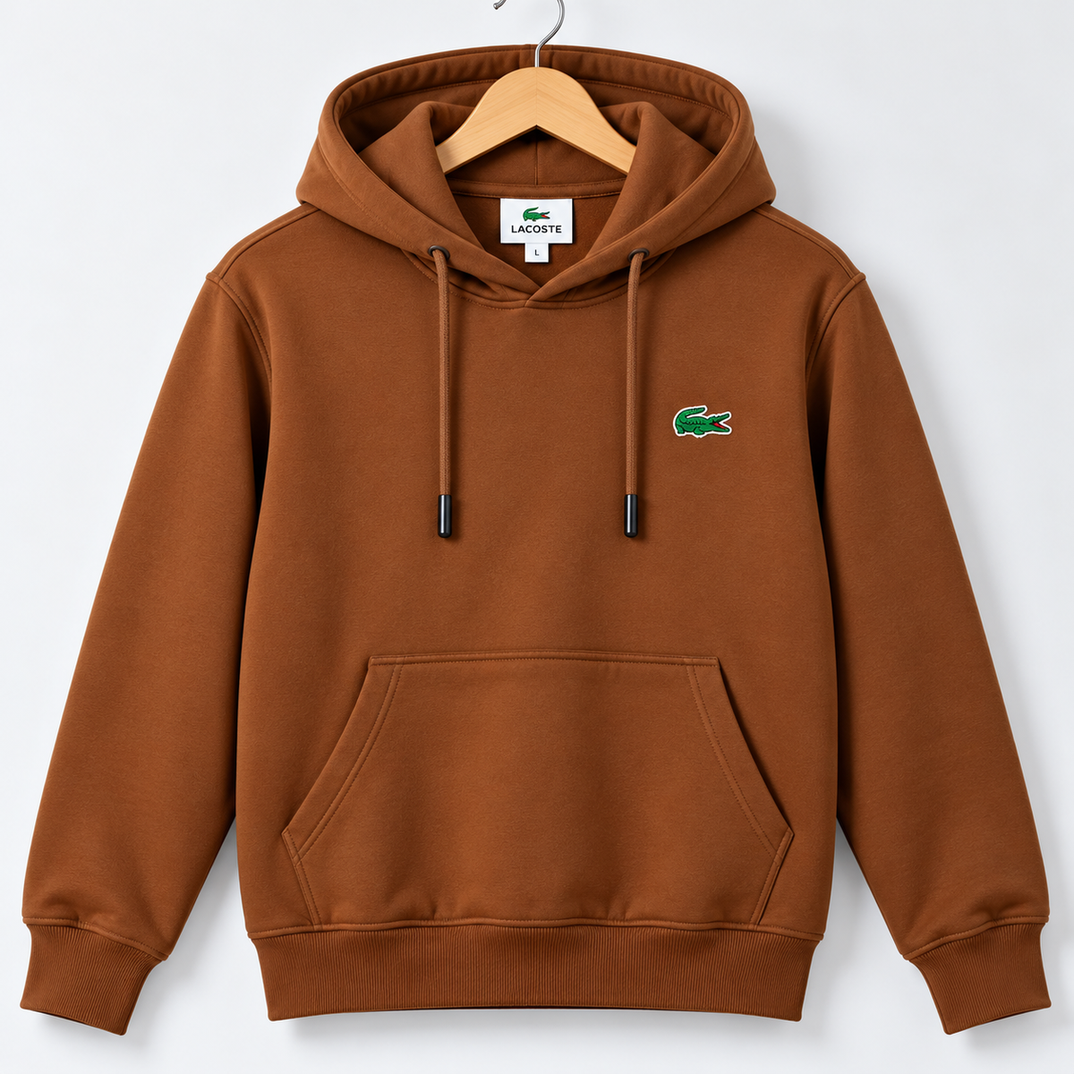 LC Caramel Brown Classic Pullover Hoodie for Men