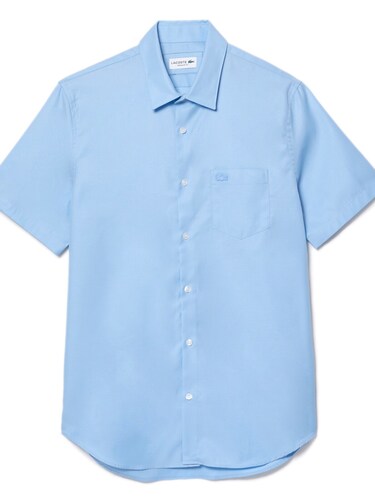 Lacoste Men Regular Fit Solid Cotton Shirt