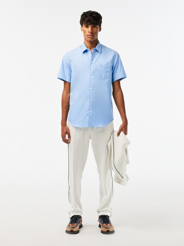 Lacoste Men Regular Fit Solid Cotton Shirt