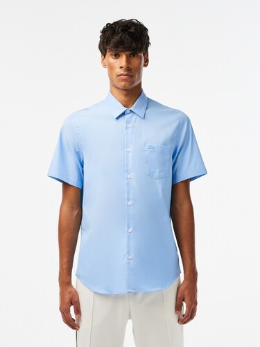 Lacoste Men Regular Fit Solid Cotton Shirt
