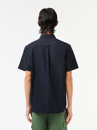 Lacoste Men Regular Fit Short Sleeved Oxford Shirt