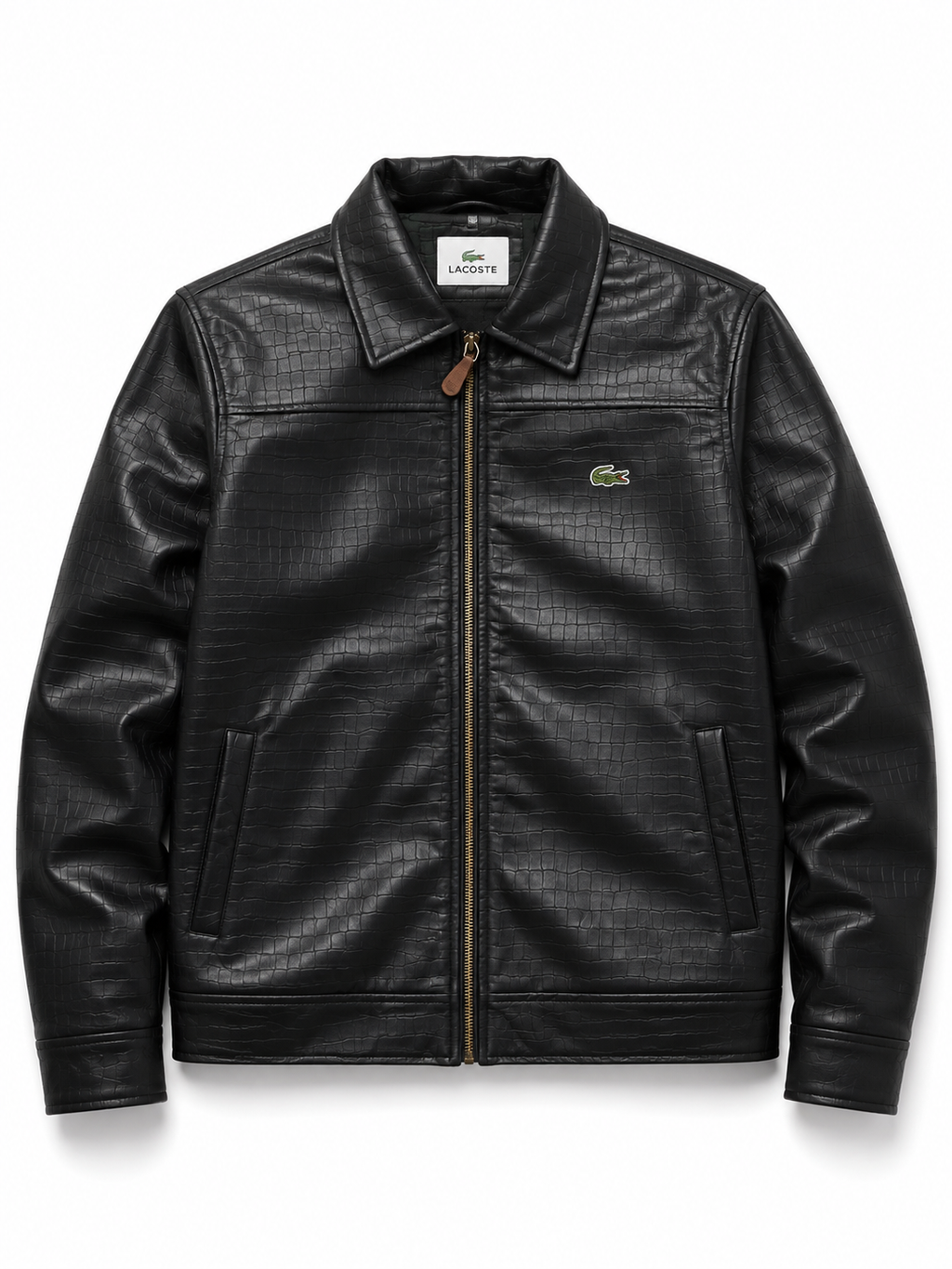 Crocodile Luxe Leather Jacket