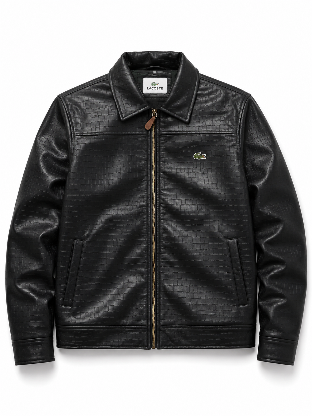 Crocodile Luxe Leather Jacket