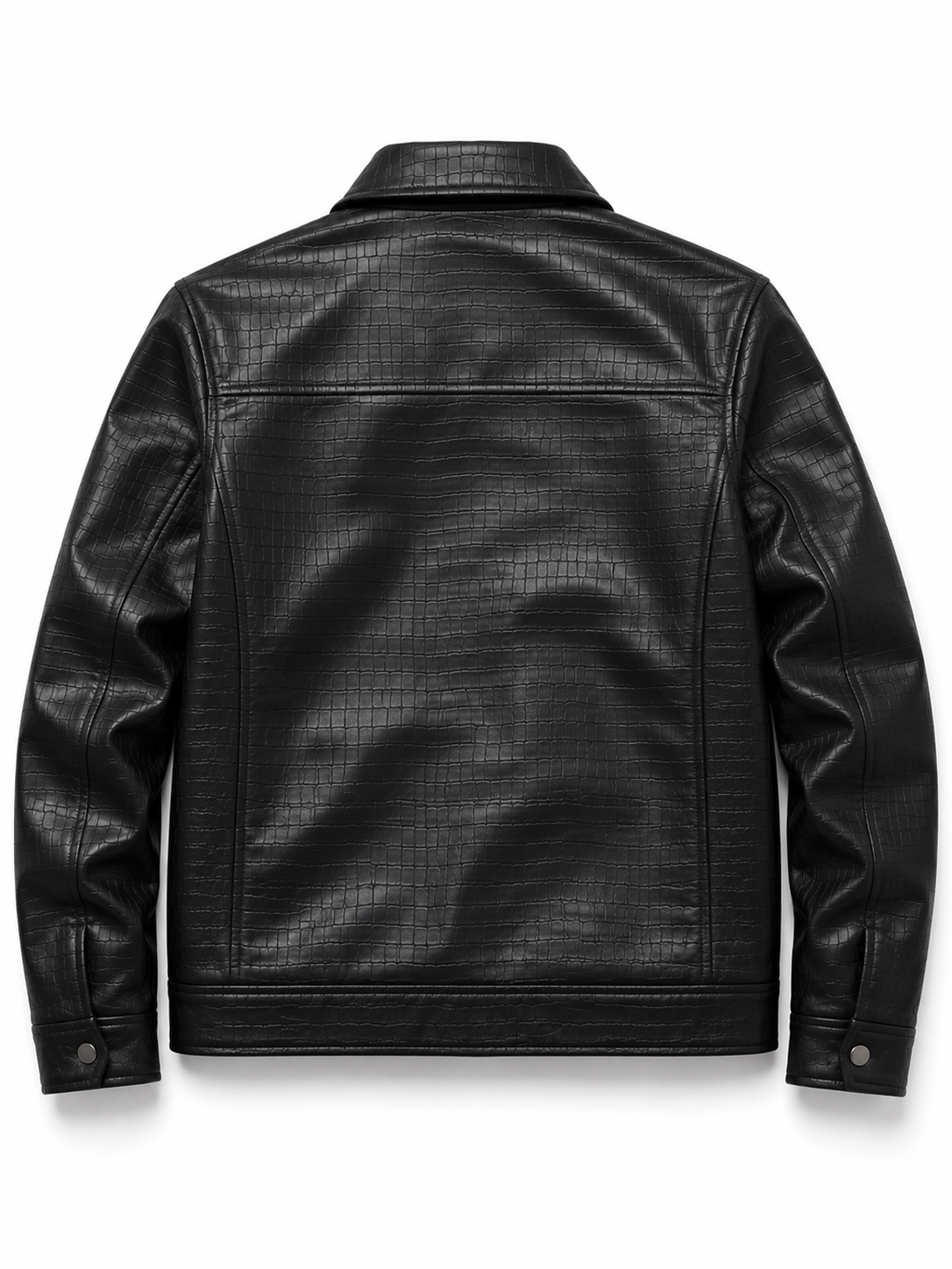 Crocodile Luxe Leather Jacket