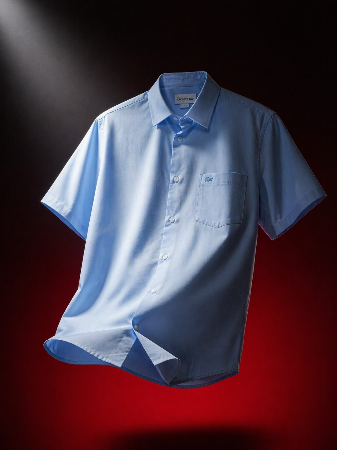 Lacoste Men Regular Fit Solid Cotton Shirt