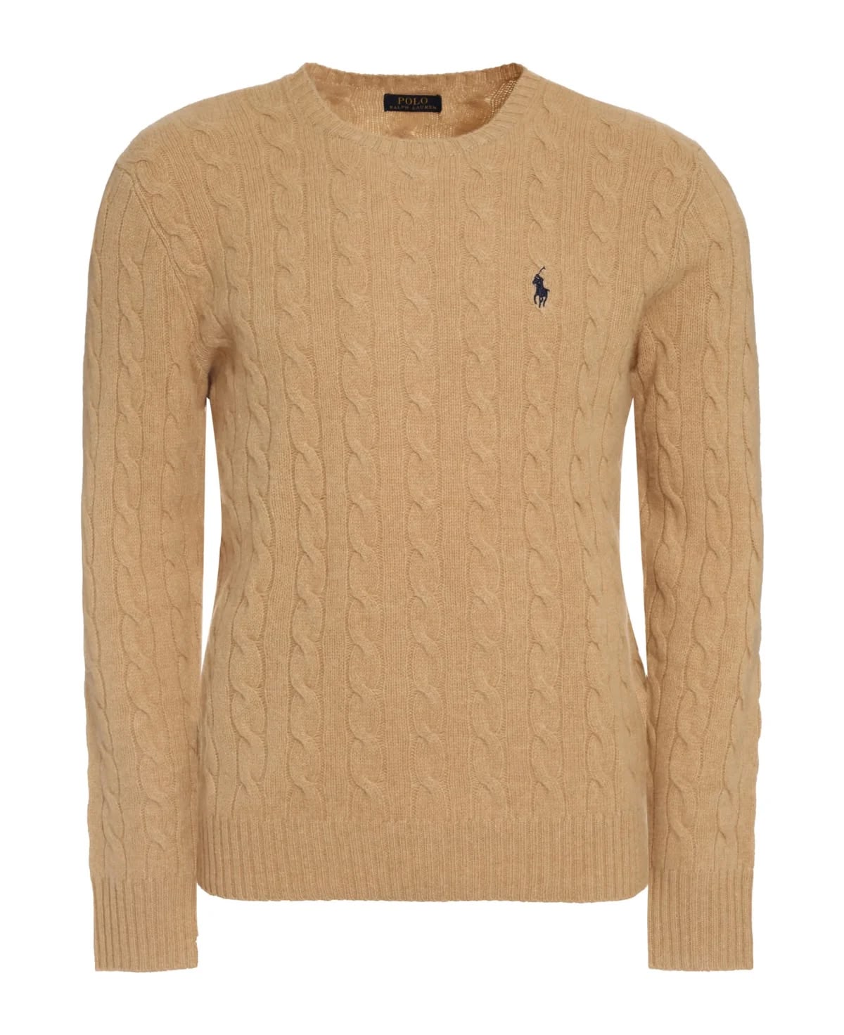 Classic Cable Knit Crew Neck Sweater