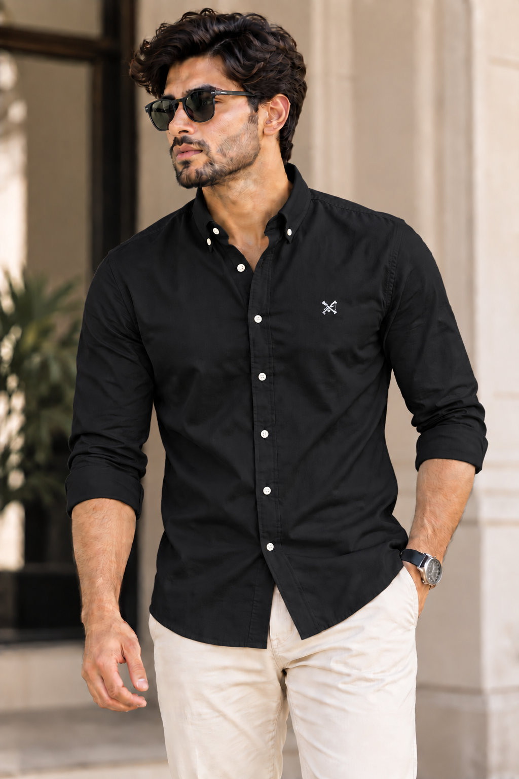 Hackett Full Sleeve Shirt Black