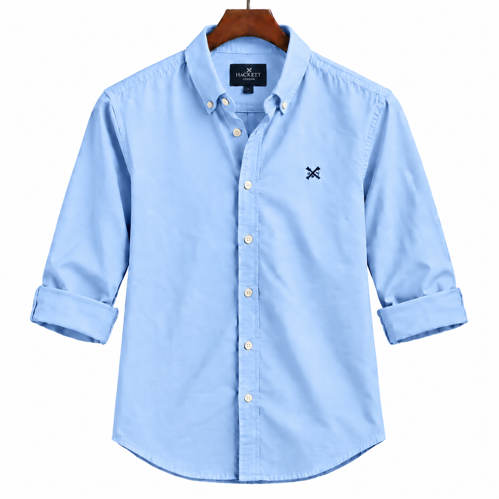 Hackett Full Sleeve Shirt Sky Blue