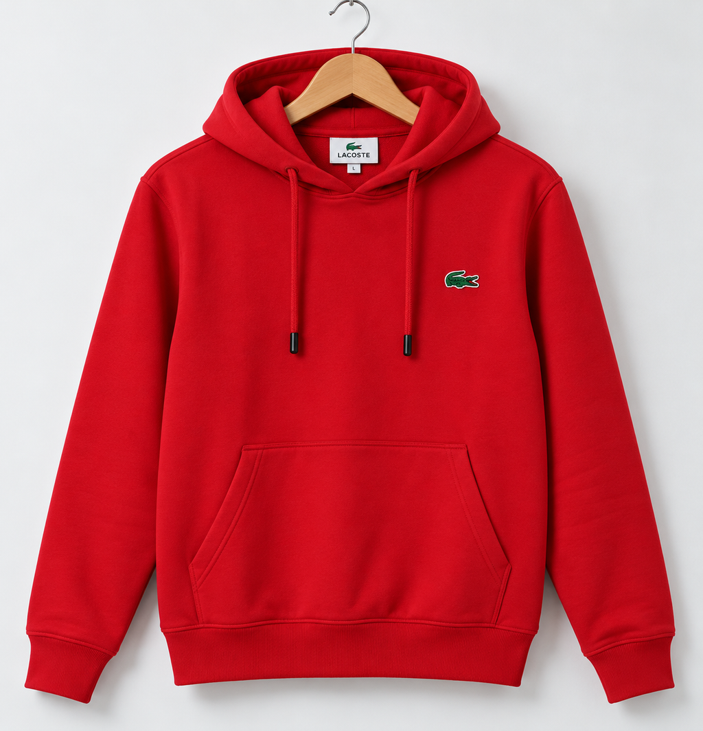 LC Red Classic Pullover Hoodie for Men